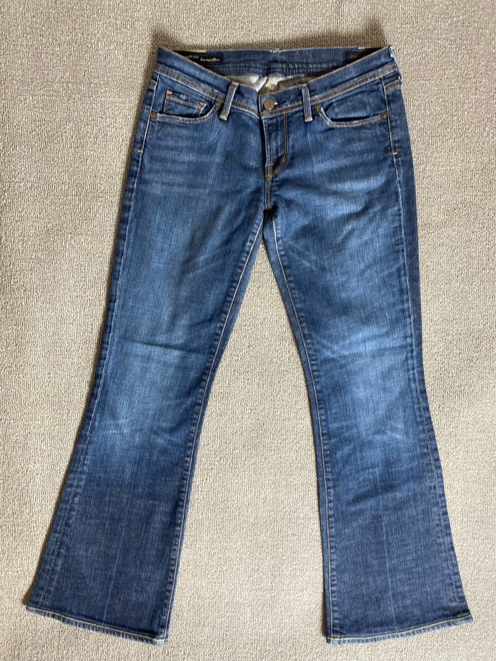 Citizens of Humanity Vintage Y2K Style Low Rise Flare Stretch Denim Jeans